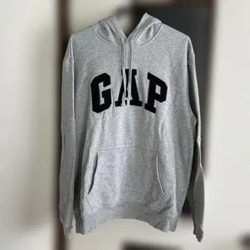 GAP 그레이 후드 부착 후드티