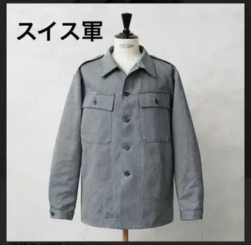 스위스 군 데님 밀리터리 자켓