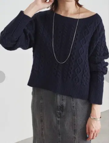 콜라주 개럴개런트 케이블 숏 풀오버