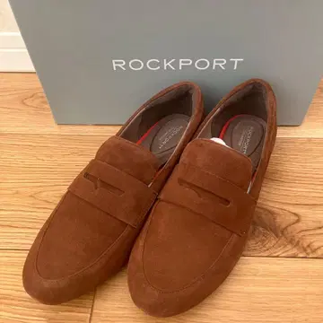 락포트 ROCKPORT 브라운 스웨이드 로퍼 23.5cm