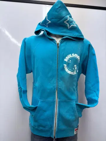 SOULSMANIA 파랑(스카이블루) 풀 집업 후드티