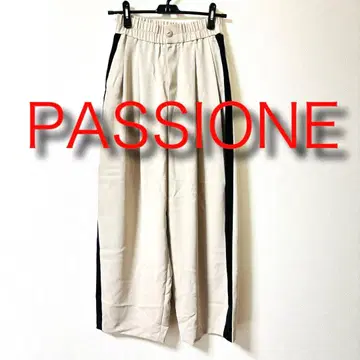 여성용 라인 팬츠 PASSIONE 파시오네 사이드 라인 와이드