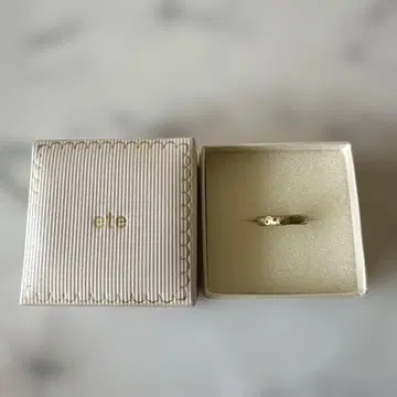 ete 골드링 스톤 장식 실버 925 각인 있음 9호