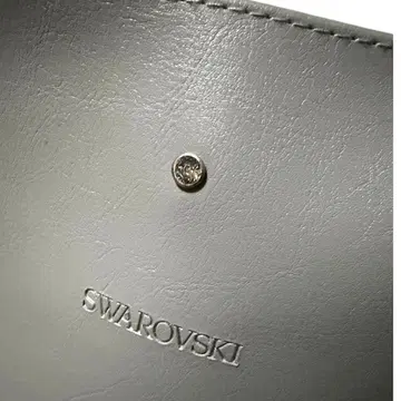 Swarovski 그레이 가죽 핸드백