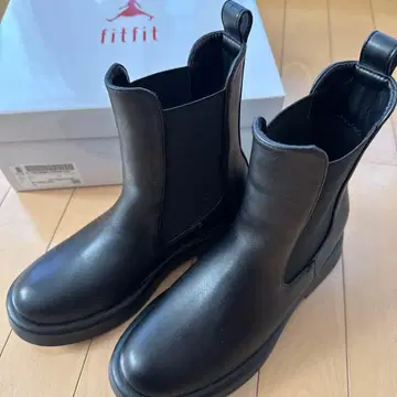 핏핏 스트레치 사이드 고어 부츠 블랙