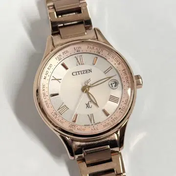 CITIZEN XC 손목시계 로즈 골드 EC1164-53W 시티즌