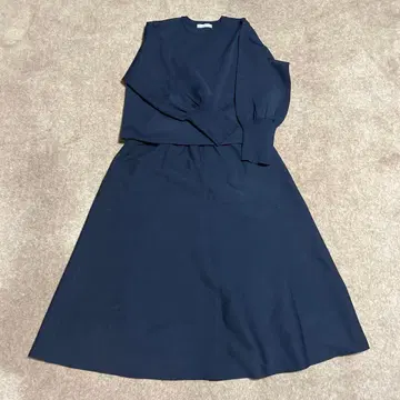 IEDIT 네이비 셋업 스커트 4L