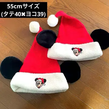 미키 모자 2개 세트/미키마우스 산타 모자/겨울 크리스마스
