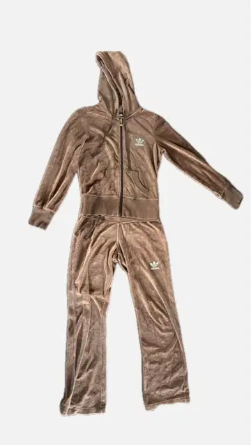 00s M 사이즈 벨로아 아디다스 트랙 자켓 저지 만국기 후드티 브라운