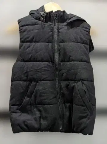 LBC 후드 부착 다운 베스트 M 블랙