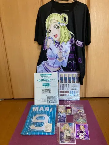 러브 라이브! 선샤인!! 오하라 마리 베이스볼 셔츠 nanaco 카드 등