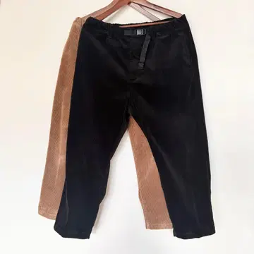 2개 세트 MUJI LABO 코듀로이 이지 와이드 크롭 팬츠 M