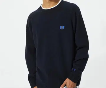 KAWS WINTER 카우스 니트 스웨터 네이비 L