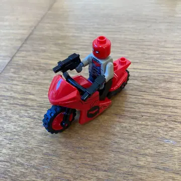 LEGO 정품 스퍼 히어로즈 레드 후드 미니 피규어 바이크 76055