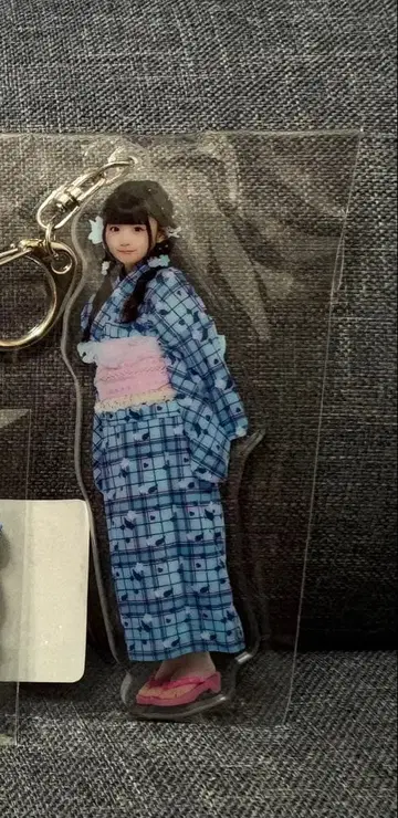 iLiFE! 무도관 온라인 복권 무지개 깃털 미니 유카타 아크릴 키링