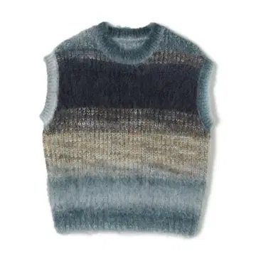 PERVERZE Gradient Stripe Vest