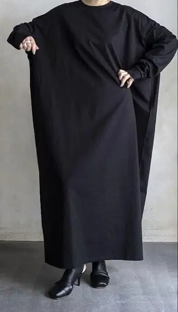 블랙 롱 티셔츠 원피스 긴팔