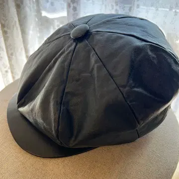 NEW YORK HAT BIG APPLE 램 가죽 헌팅 캡 베레모