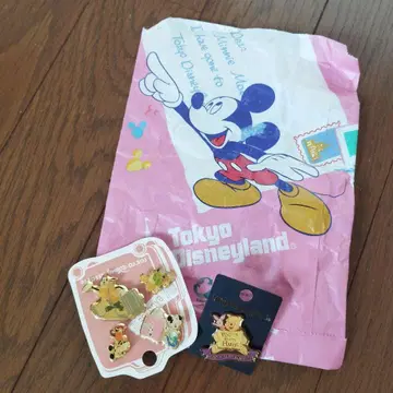 도쿄 디즈니랜드 캐릭터 핀 배지 세트