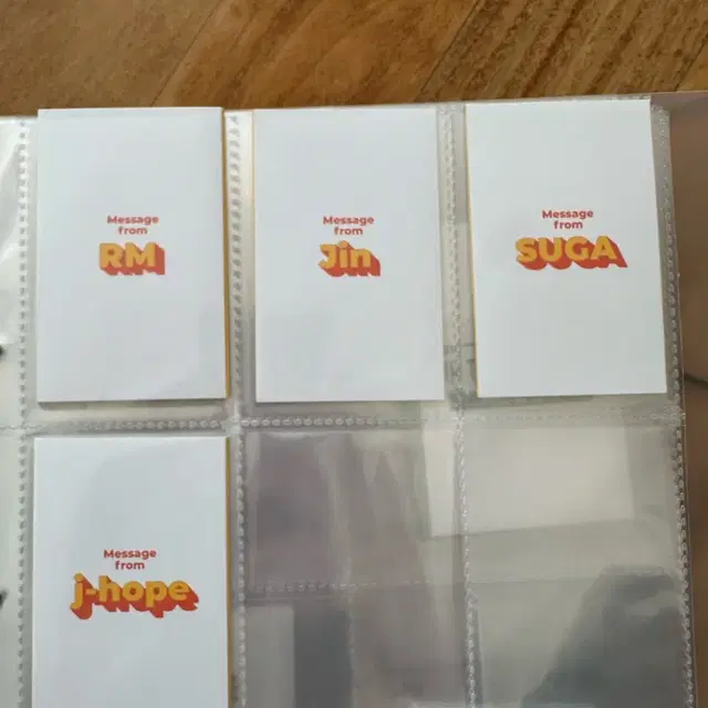 방탄 버터 메시지카드 개별 탈덕 처분