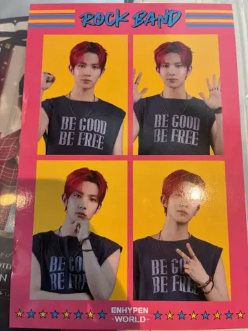 ENHYPEN world 팝업 구매 혜택 4컷 히승