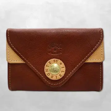 일비종떼 2025AW 55주년 가죽 카드 케이스 BROWN