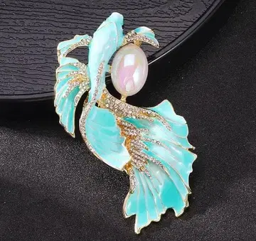 금붕어 잉어 디자인 브로치