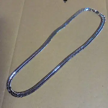 실버 925 12면 트리플 목걸이 40그램 50cm 초특가