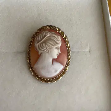 빈티지 카메오 브로치