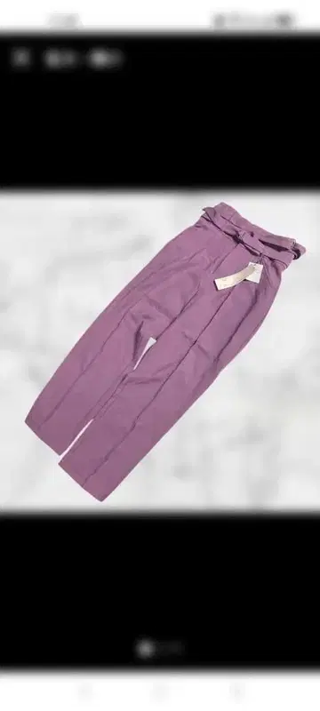 퍼플 벨트 포함 슬랙스