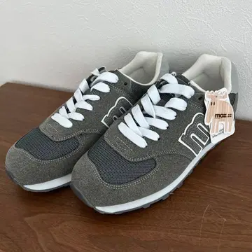 [ 새상품/택 포함 ] moz 레이스업 스니커즈 23.5cm 차콜 그레이