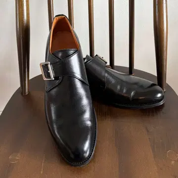 미야기흥업 몽크 스트랩 슈즈 블랙 26cm