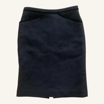 MICHAEL KORS 마이클코어스 스커트 블랙 울 슬릿