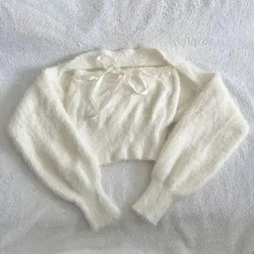 프론트 리본 스웨터 투피스