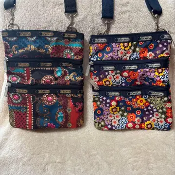 L.L.Bean 꽃무늬 파우치 2세트
