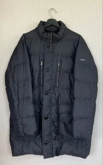 H80 크로커다일 남성용 다운 코트 그레이