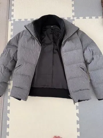 AZUL by moussy 그레이 다운 자켓