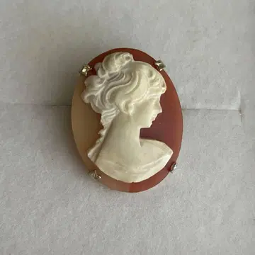 빈티지 카메오 브로치