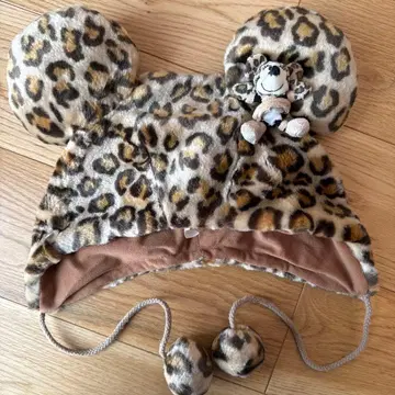 디즈니 미니 팬캡 레오파드 무늬