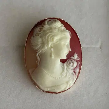 빈티지 카메오 브로치