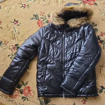 Jackrose 퍼 달린 다운 자켓 사이즈 4 블랙