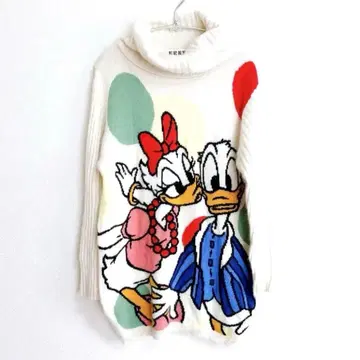 [ ERNY ] 빈티지 도날드&데이지 디즈니 울 니트