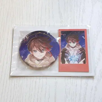 사에구사 아키나 생일 굿즈 캔뱃지 폴라로이드풍 카드