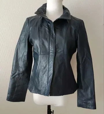 GIANNI LO GIUDICE 다크 블루 리얼 가죽 자켓 36#34