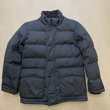 유니클로 블랙 다운 코트 후드 부착 M 사이즈 구제 의류 상태 좋음