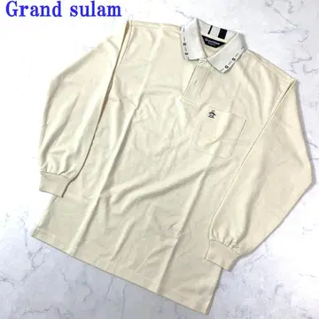 그랜드슬램 긴팔 셔츠 골프웨어 아이보리 M C4842