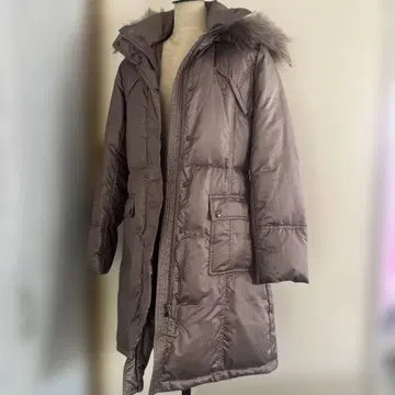 [ 새상품급 ] 여성용 다운 코트 후드 퍼 포함 다운 80% 페더 20%