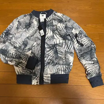 G-STAR RAW 봄버 자켓 잎 패턴 프린트
