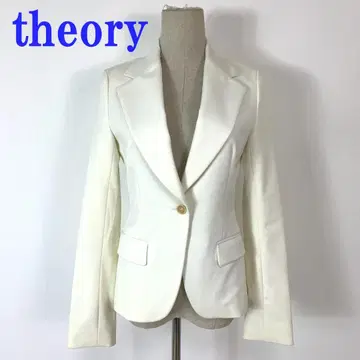 띠어리 테일러드 자켓 화이트 나일론 0 C4848