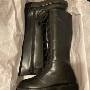 레이스업 롱 부츠 후즈후 갤러리 M 블랙 새상품 23